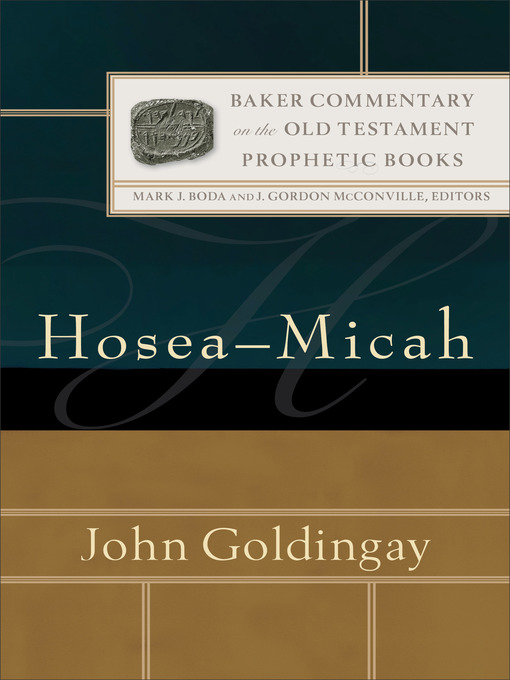 Title details for Hosea-Micah by John Goldingay - Available